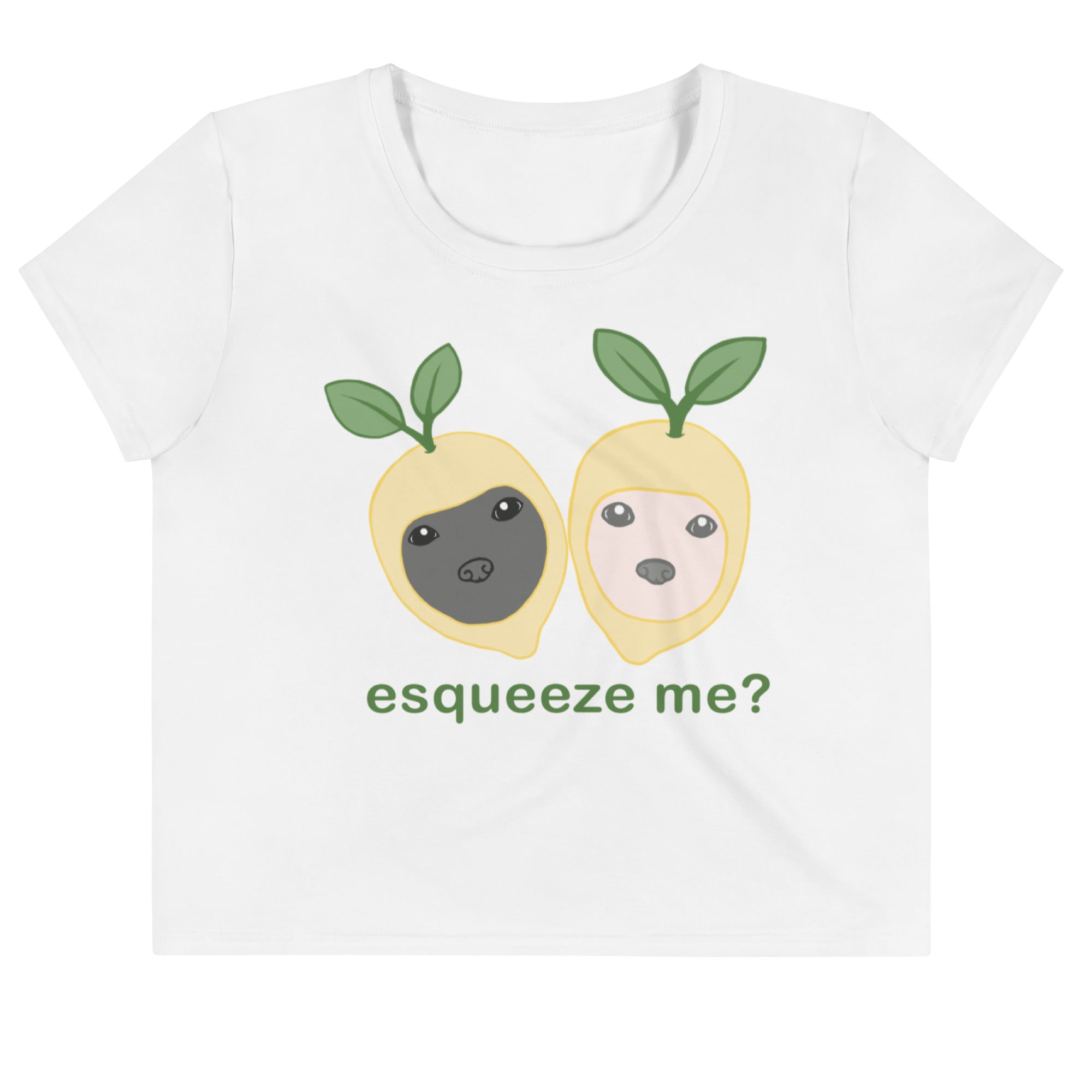 "Esqueeze Me" Adult Crop Tee