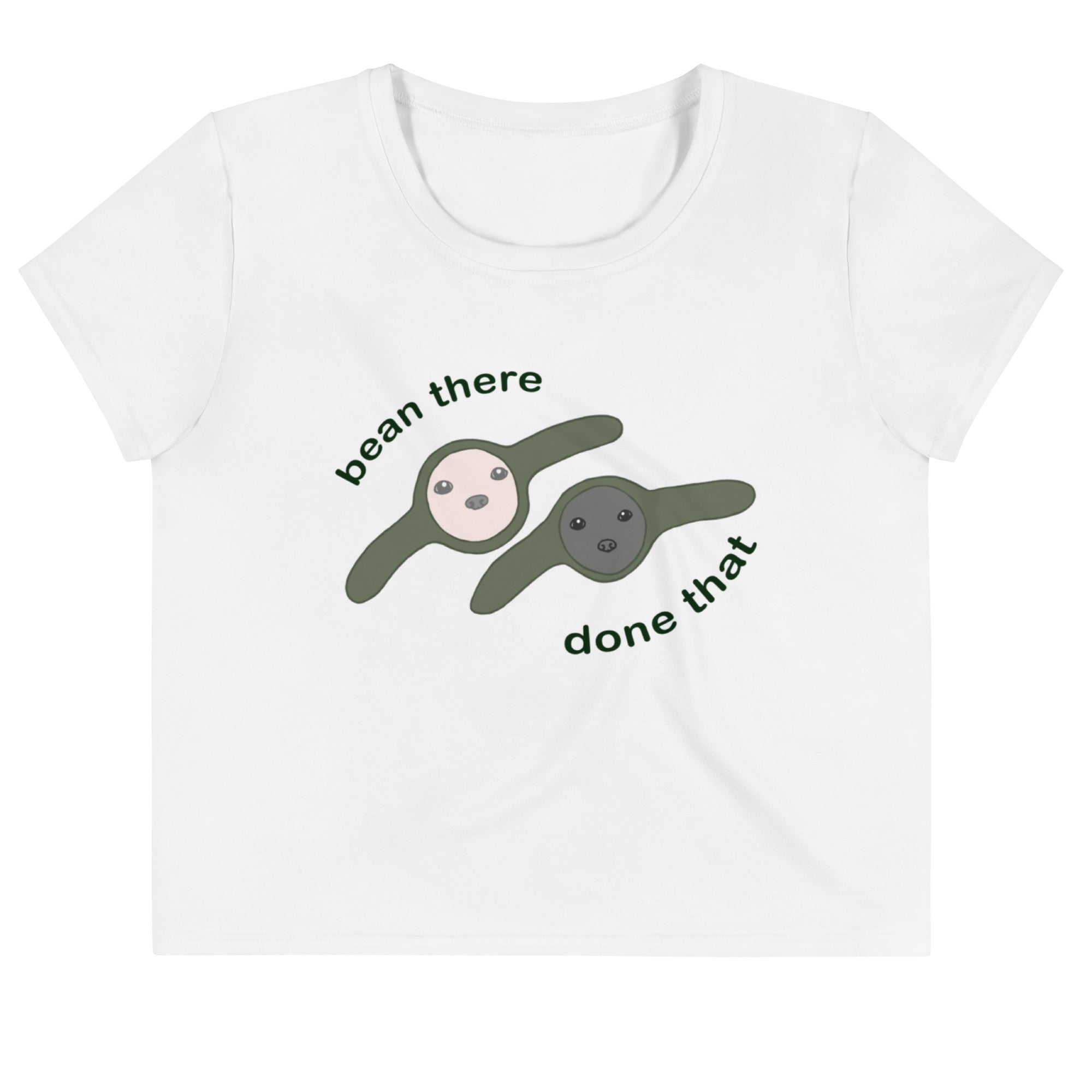 "Bean There, Done That" Adult Crop Tee