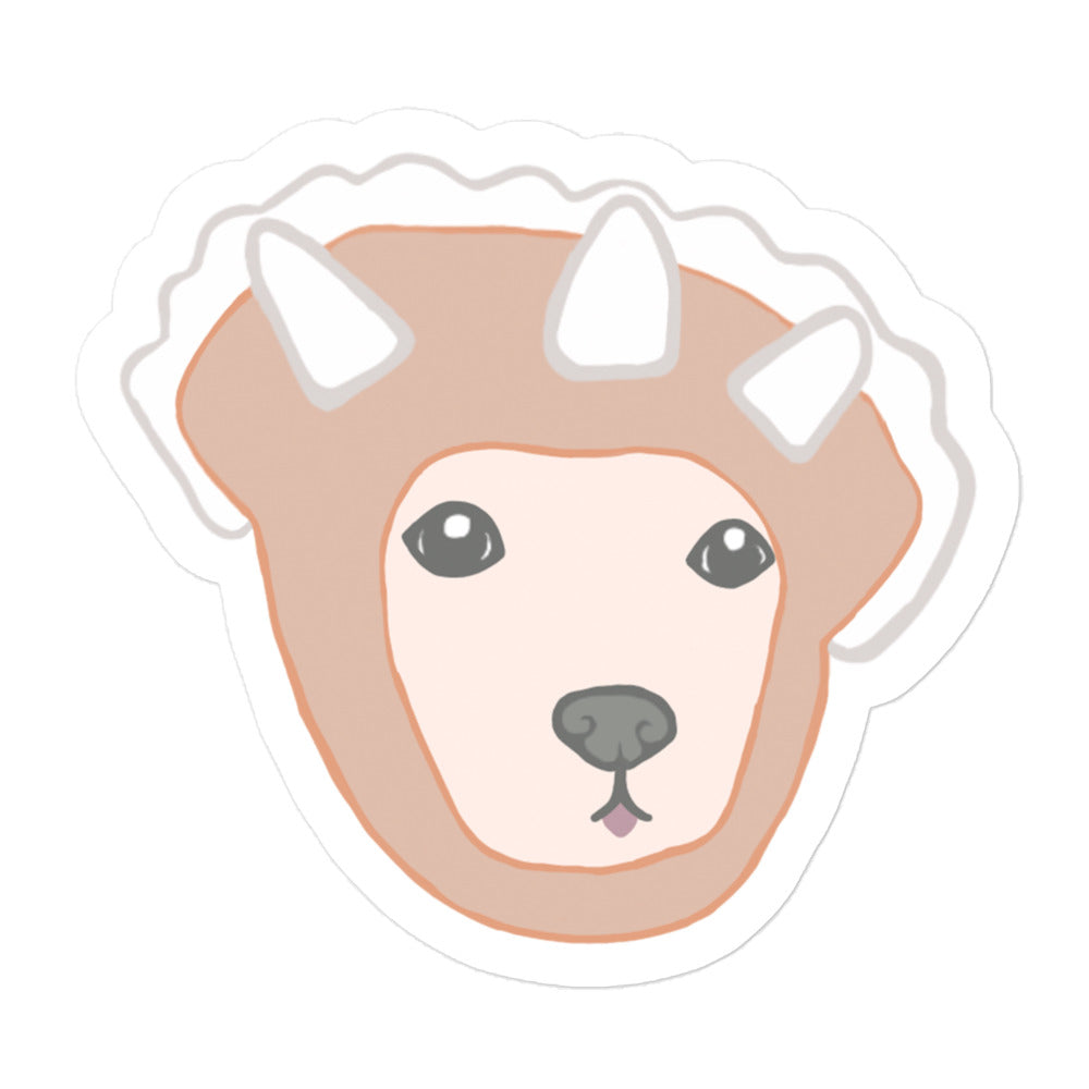 Sookie Triceratops Blep Bubble-free stickers