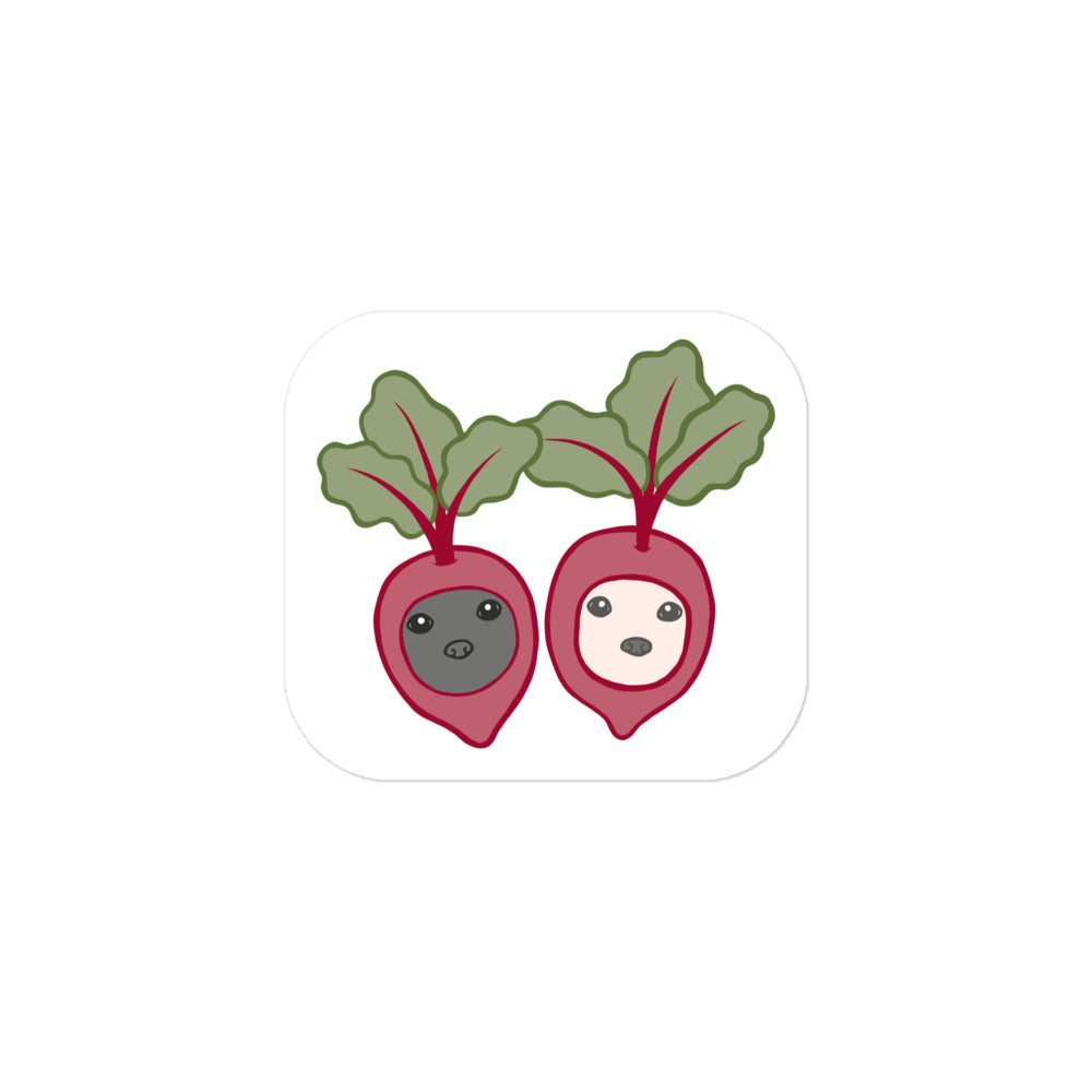 Pair of Beets Bubble-free stickers