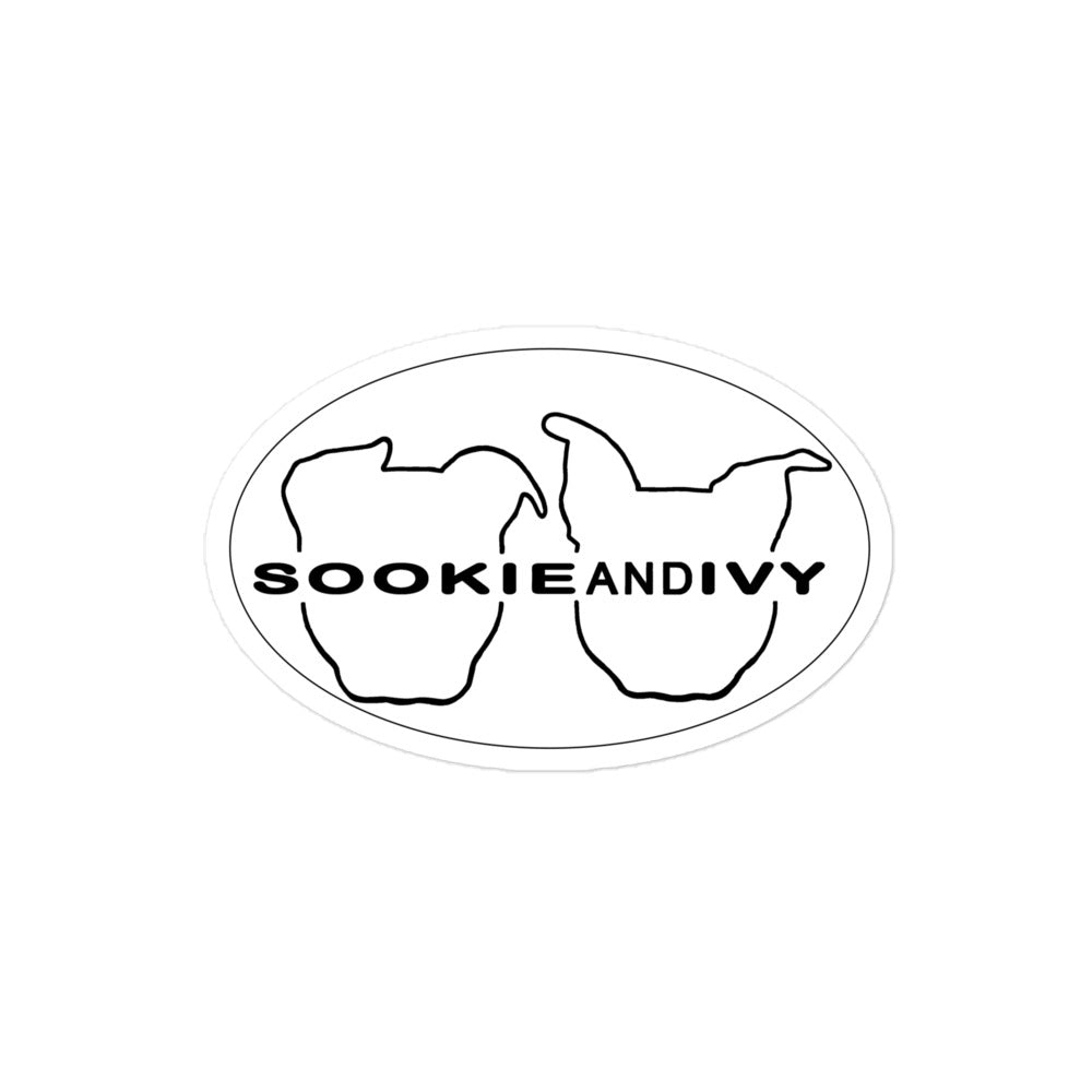 "Sookie and Ivy" Logo Pair Bubble-free stickers
