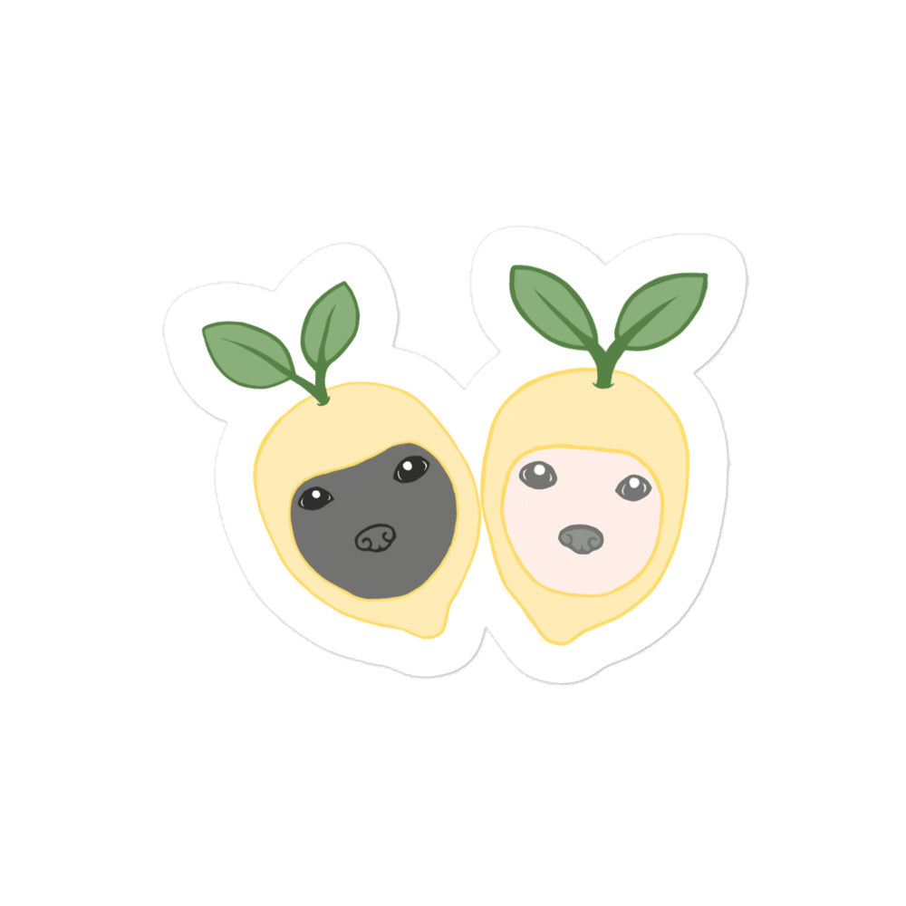 Pair of Lemons Bubble-free stickers