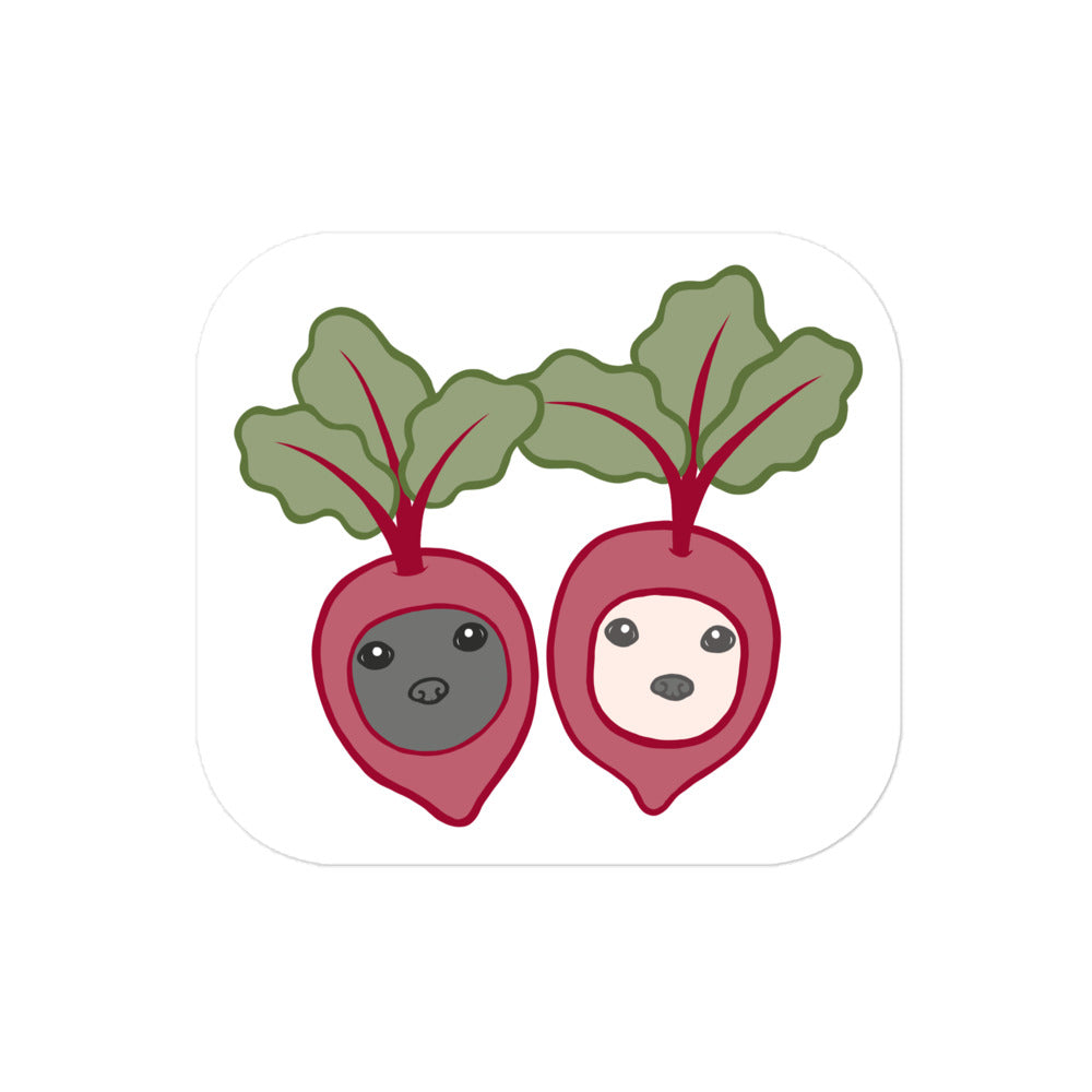 Pair of Beets Bubble-free stickers