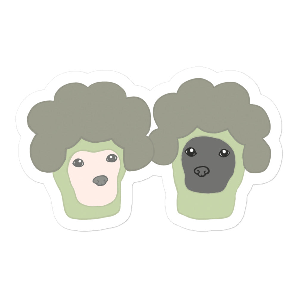 Pair of Broccoli Bubble-free stickers