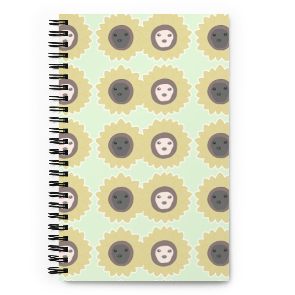 Sunflowers Pattern Spiral notebook
