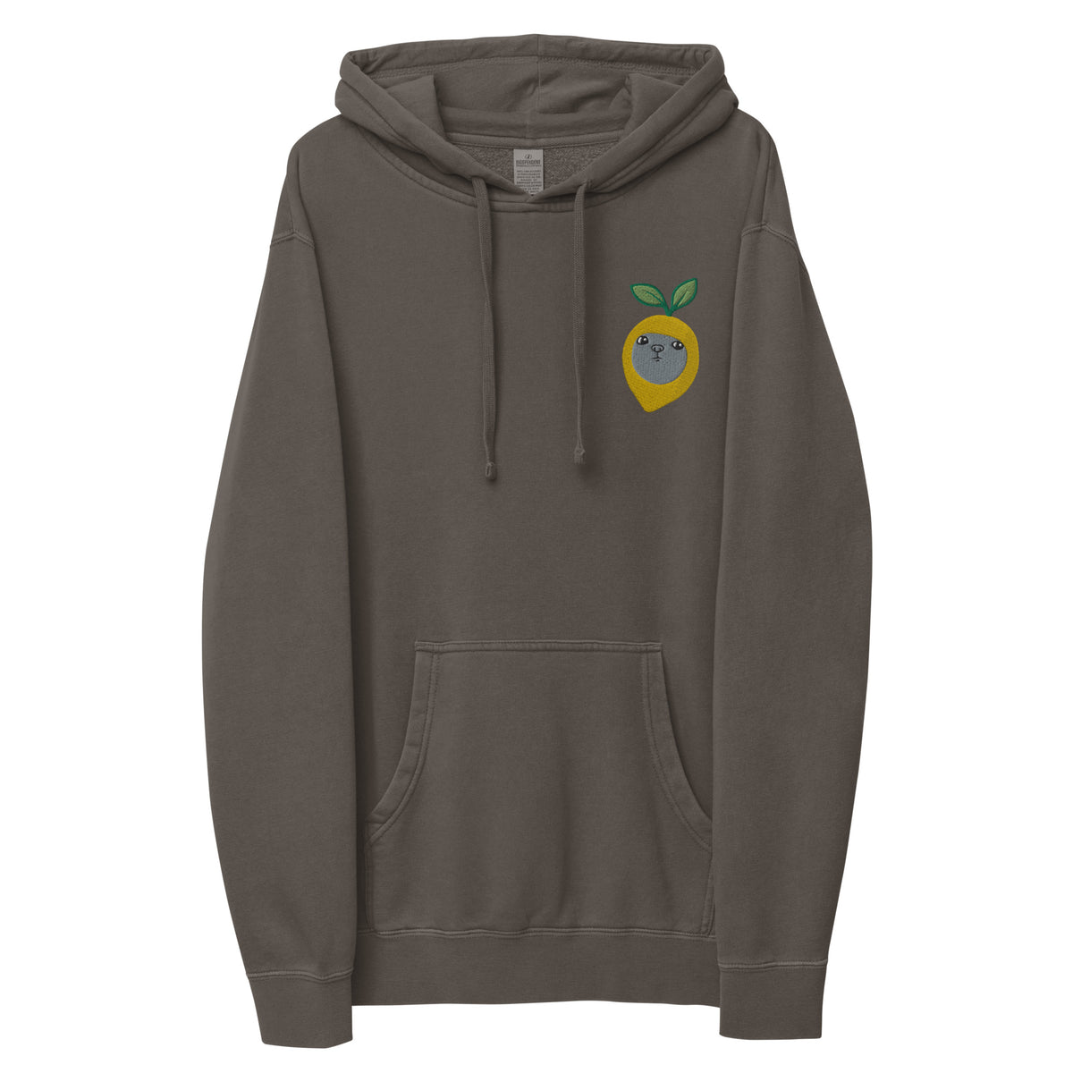 Angry Lemon Adult Unisex pigment-dyed hoodie