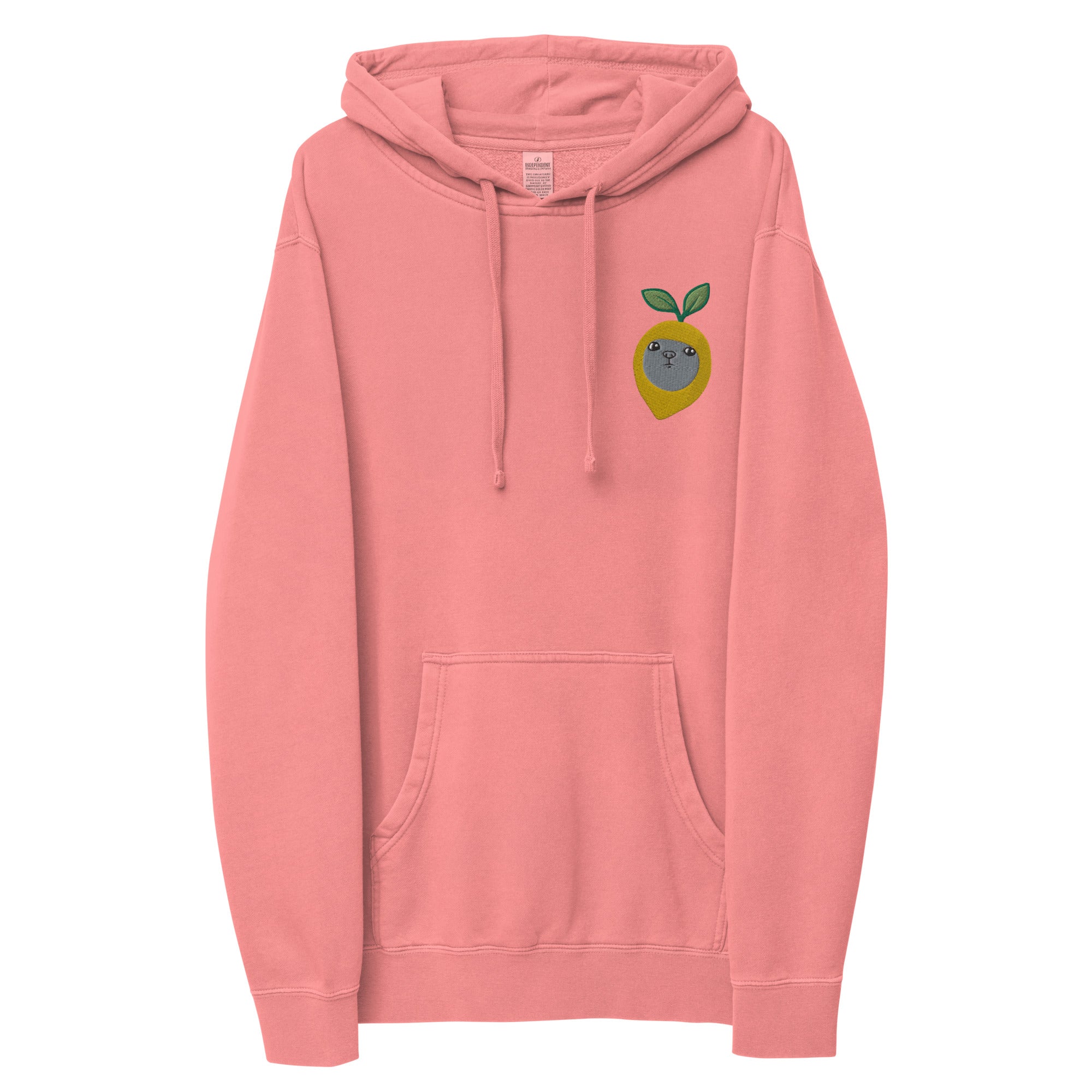 Angry Lemon Adult Unisex pigment-dyed hoodie